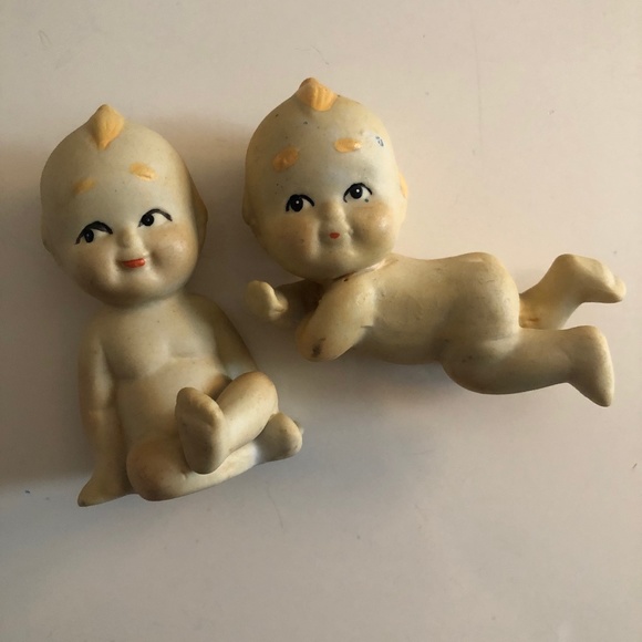 Kewpie Accents Vintage Bisque Kewpie Doll Pair Poshmark
